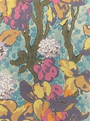 Bell Blooms Cyan Floral P Kaufmann Fabric 